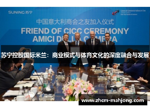 苏宁控股国际米兰：商业模式与体育文化的深度融合与发展